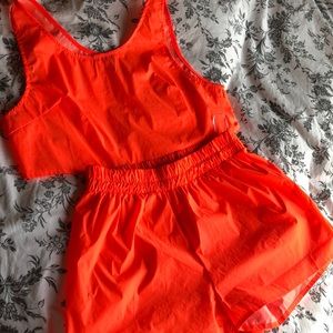 Reflective shorts and top set